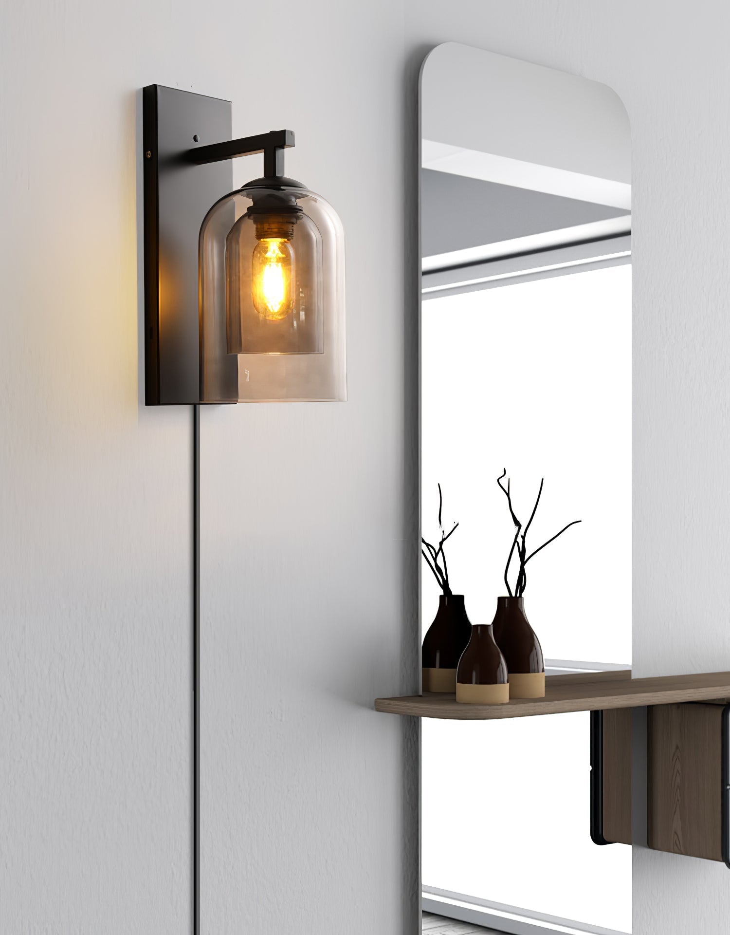 Mora Nordic Art Tubular Plug-in Glass Wall Lamp - Letslighting