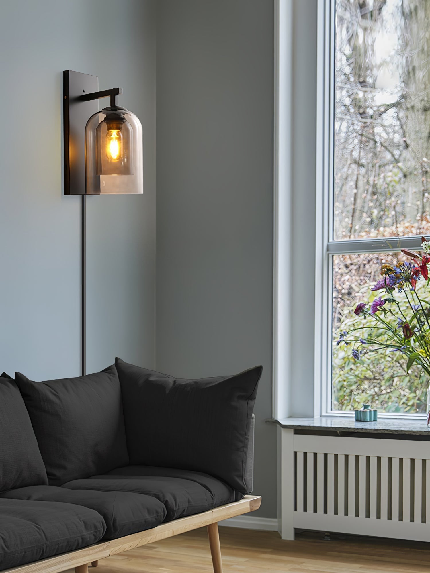 Mora Nordic Art Tubular Plug-in Glass Wall Lamp - Letslighting