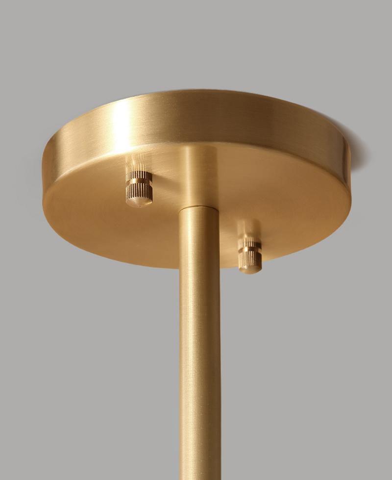 Lustra Chandelier Brass Opal Glass - Letslighting