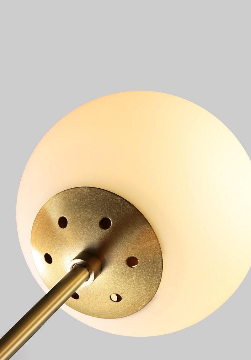 Lustra Chandelier Brass Opal Glass - Letslighting