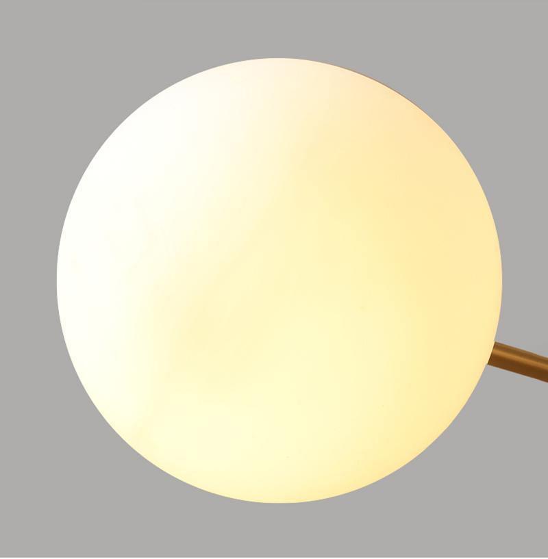 Lustra Chandelier Brass Opal Glass - Letslighting