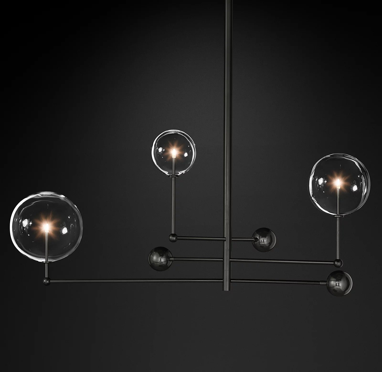 Orbit Contemporary Glass Chandelier - Letslighting
