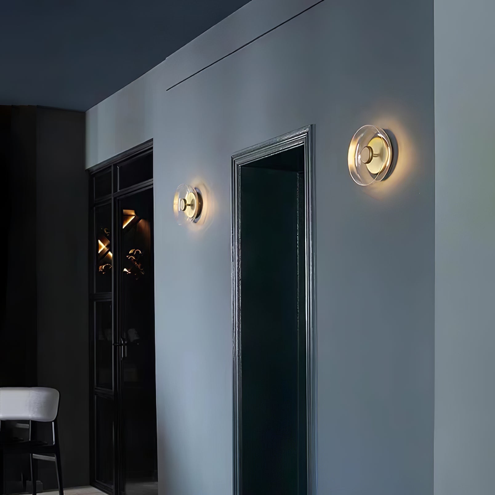 Hailie Modern Round Bowl Glass Wall Light - Letslighting