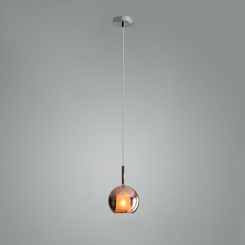 Lustra Pendant Lamp Smoked Glass Round - Letslighting