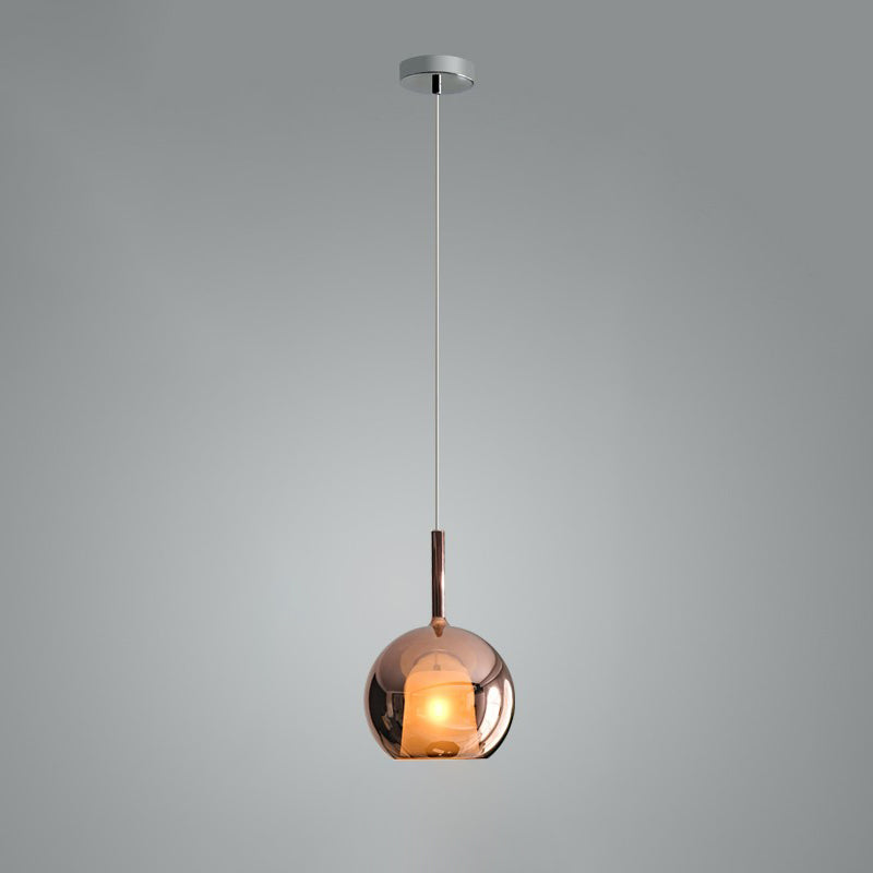 Lustra Pendant Lamp Smoked Glass Round - Letslighting
