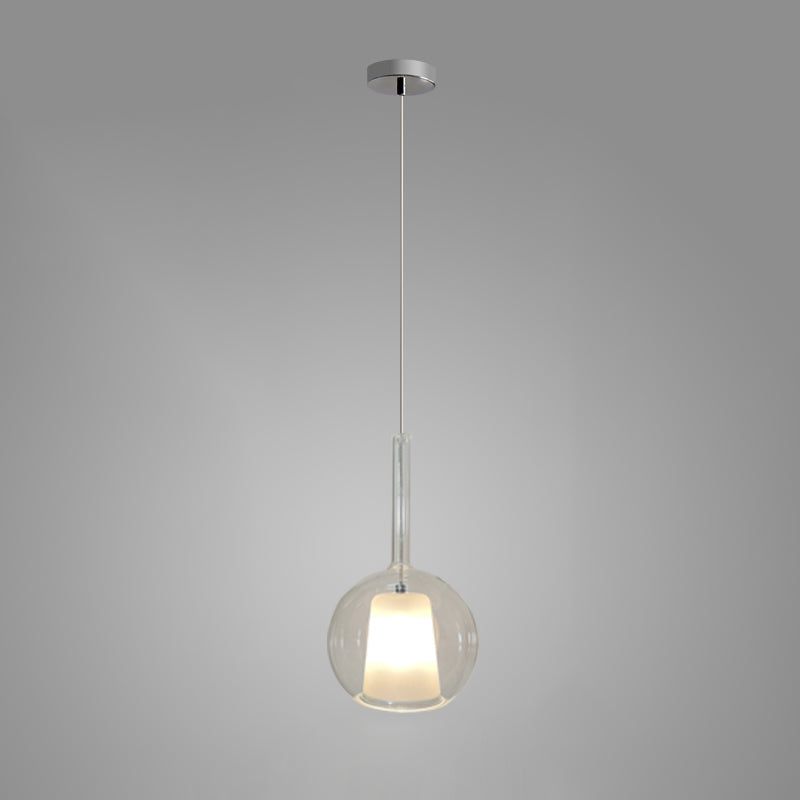 Lustra Pendant Lamp Smoked Glass Round - Letslighting