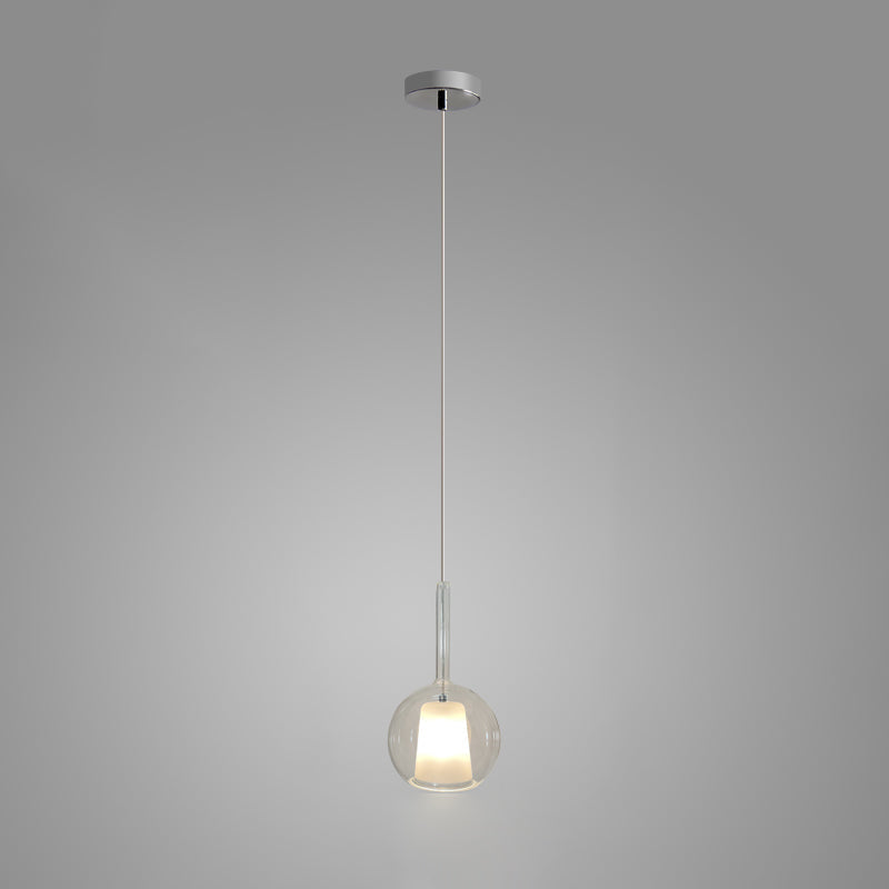 Lustra Pendant Lamp Smoked Glass Round - Letslighting