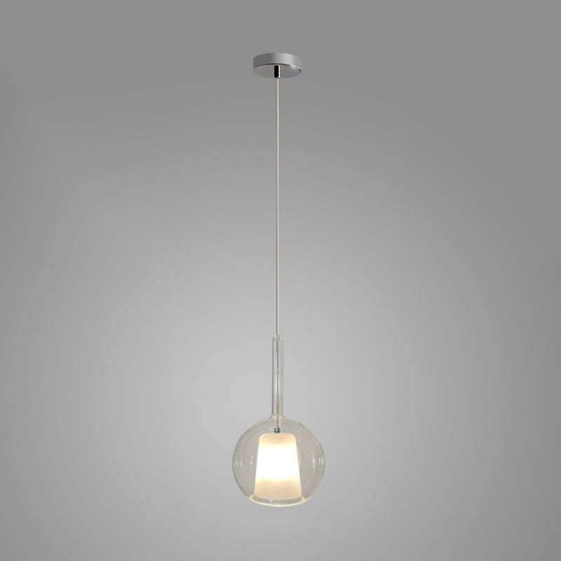 Lustra Pendant Lamp Smoked Glass Round - Letslighting