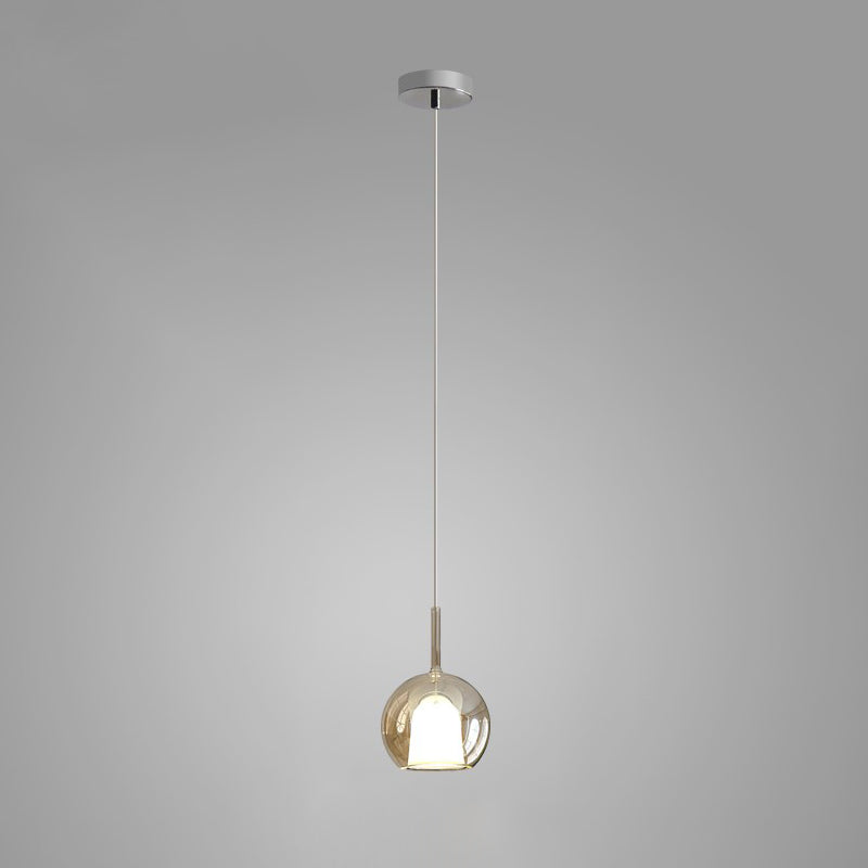Lustra Pendant Lamp Smoked Glass Round - Letslighting