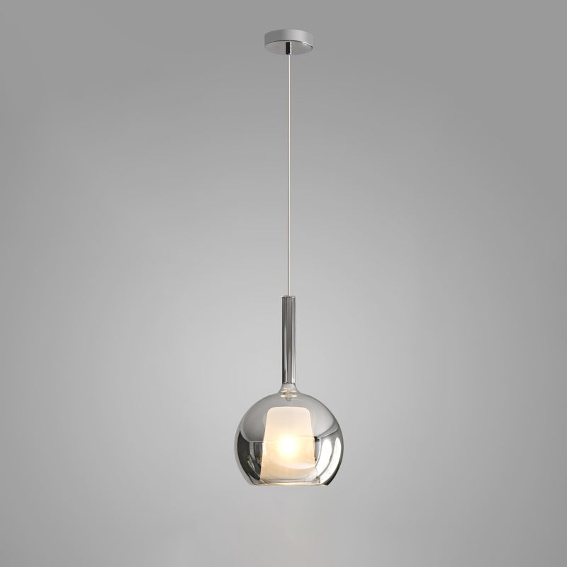 Lustra Pendant Lamp Smoked Glass Round - Letslighting