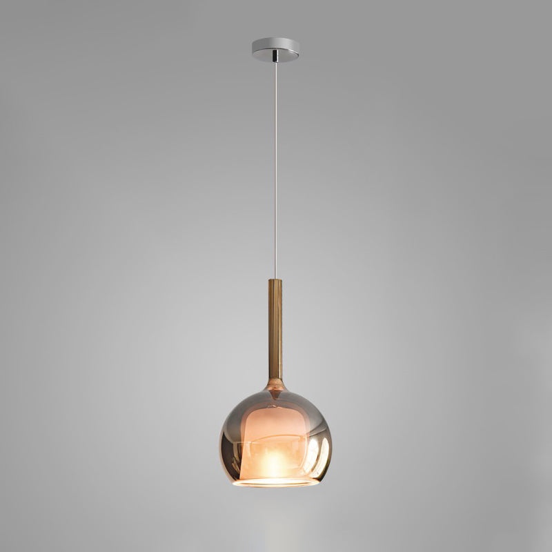 Lustra Pendant Lamp Smoked Glass Round - Letslighting