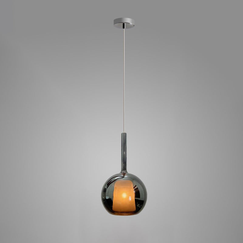 Lustra Pendant Lamp Smoked Glass Round - Letslighting