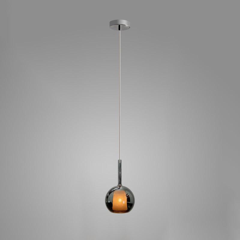 Lustra Pendant Lamp Smoked Glass Round - Letslighting