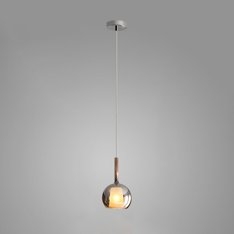 Lustra Pendant Lamp Smoked Glass Round - Letslighting