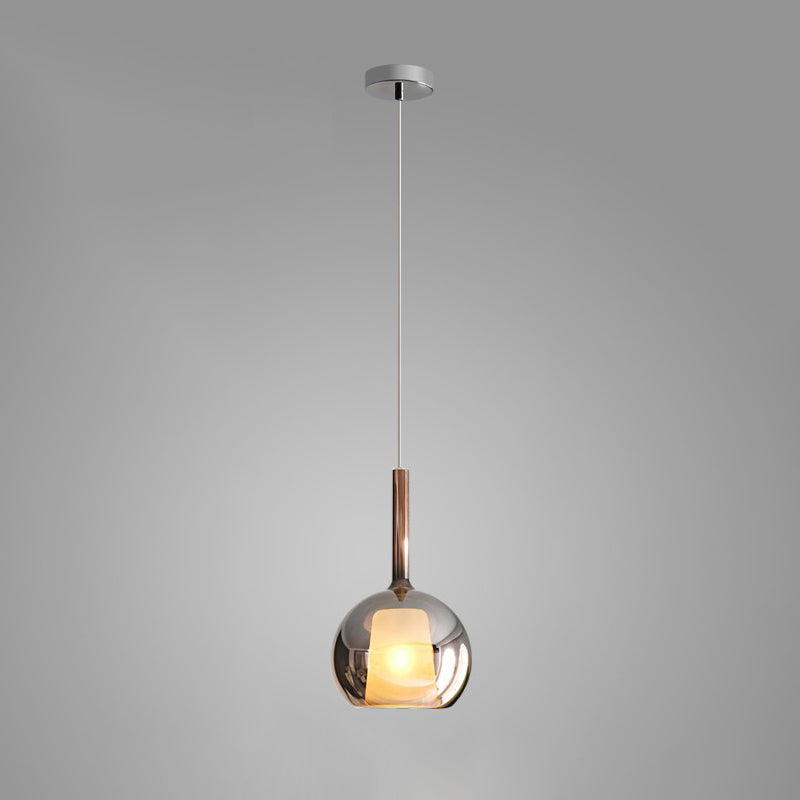 Lustra Pendant Lamp Smoked Glass Round - Letslighting