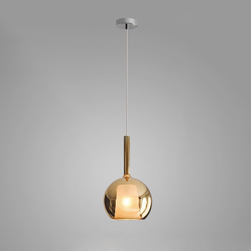 Lustra Pendant Lamp Smoked Glass Round - Letslighting