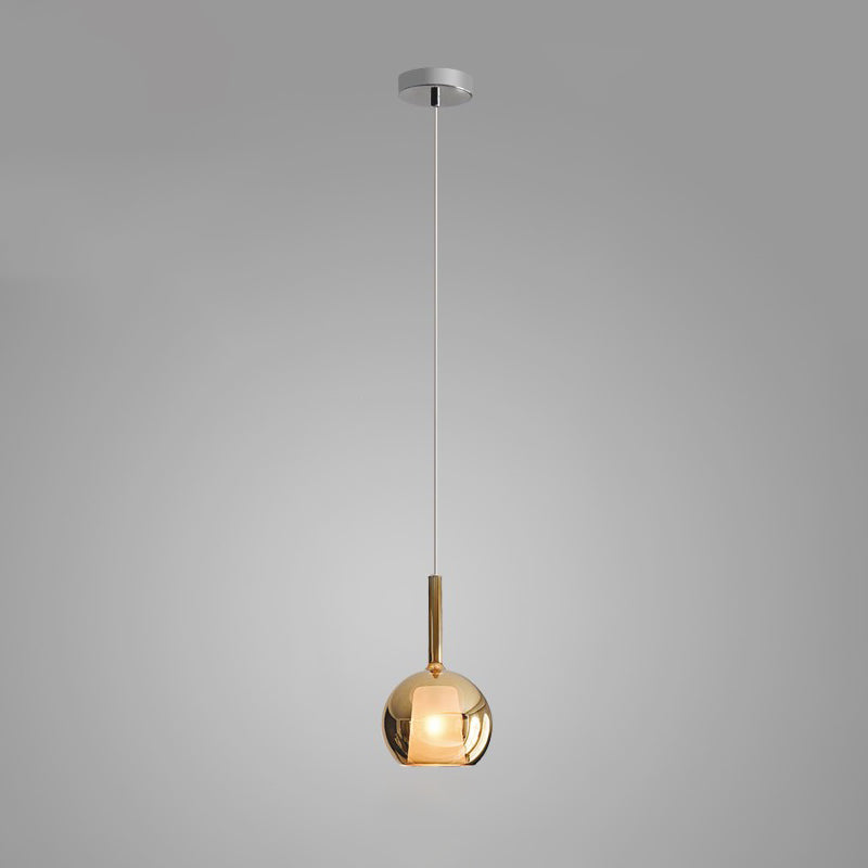 Lustra Pendant Lamp Smoked Glass Round - Letslighting