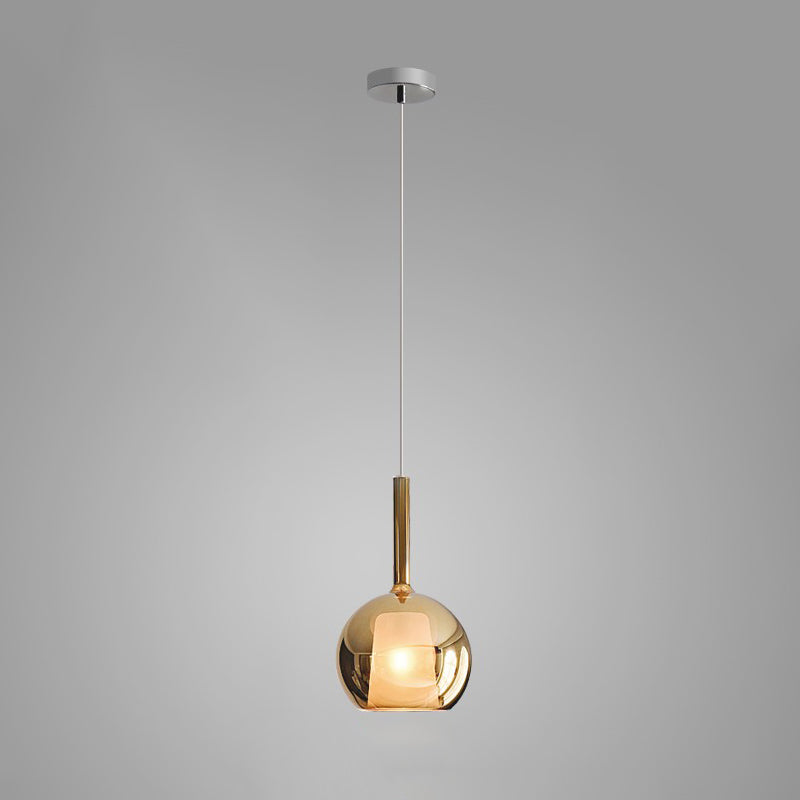 Lustra Pendant Lamp Smoked Glass Round - Letslighting
