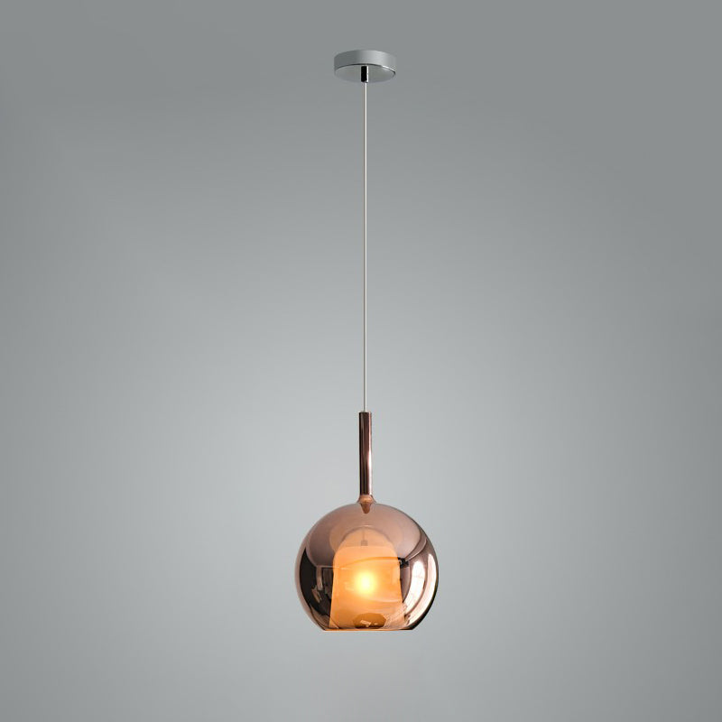 Lustra Pendant Lamp Smoked Glass Round - Letslighting