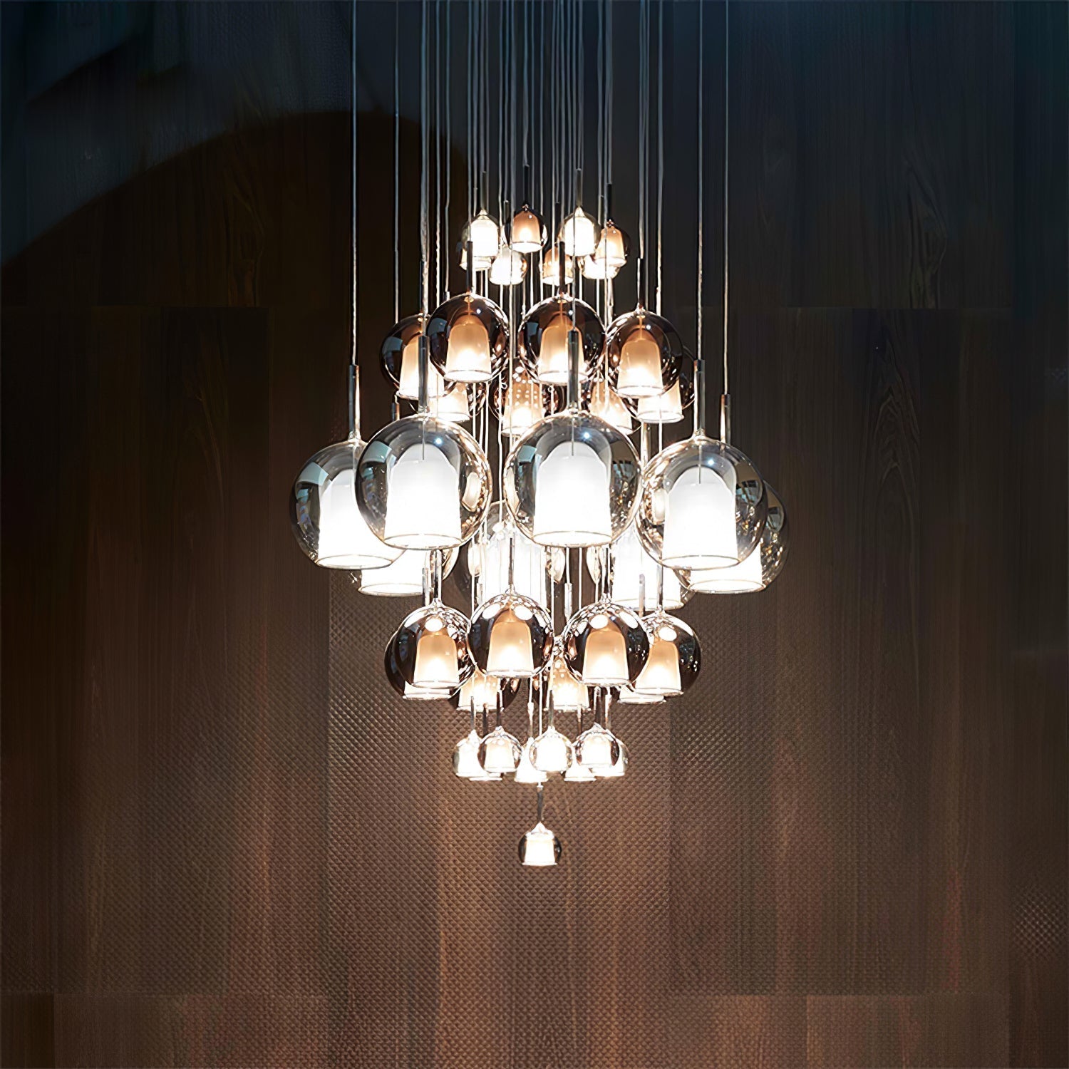 Lustra Pendant Lamp Smoked Glass Round - Letslighting