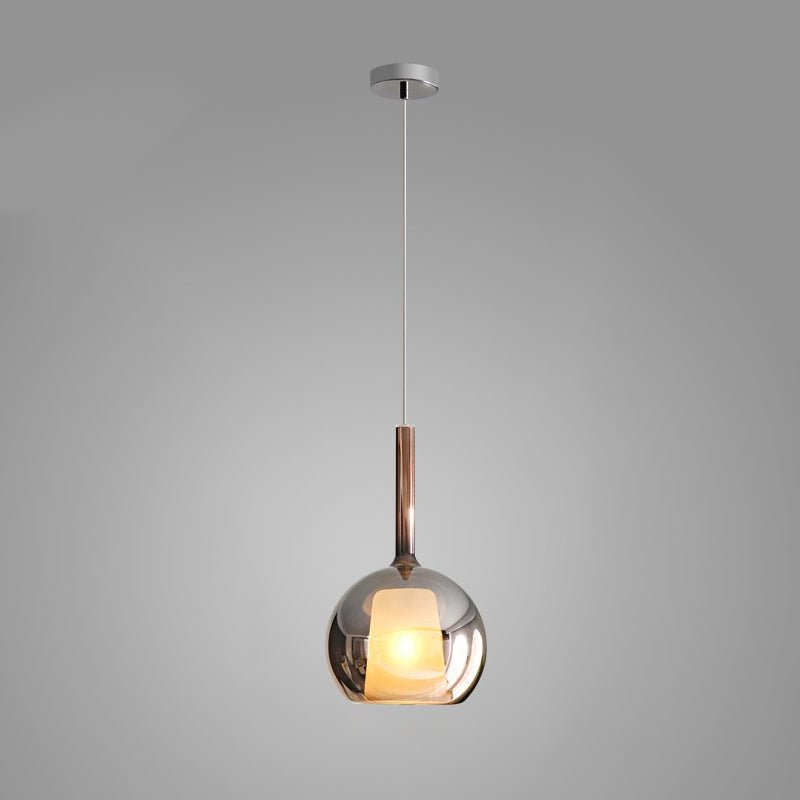 Lustra Pendant Lamp Smoked Glass Round - Letslighting