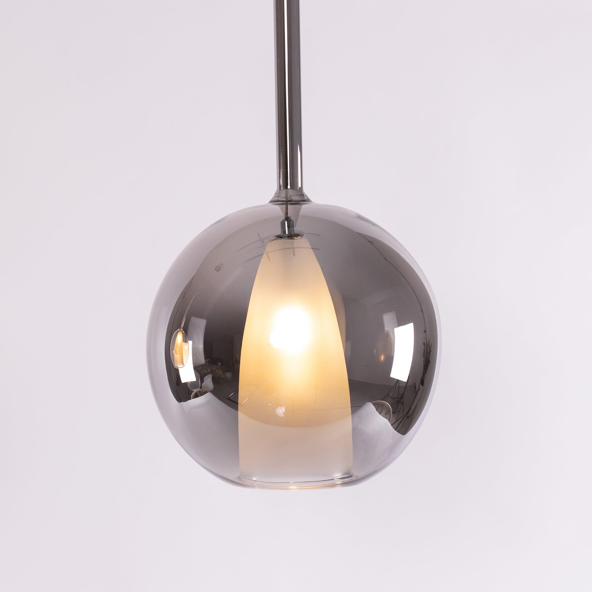 Lustra Pendant Lamp Smoked Glass Round - Letslighting