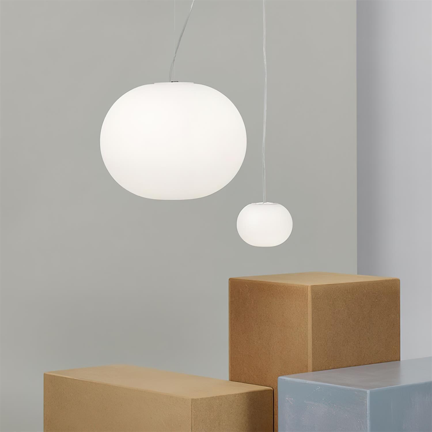 Opivio White Globe Pendant Light - Letslighting