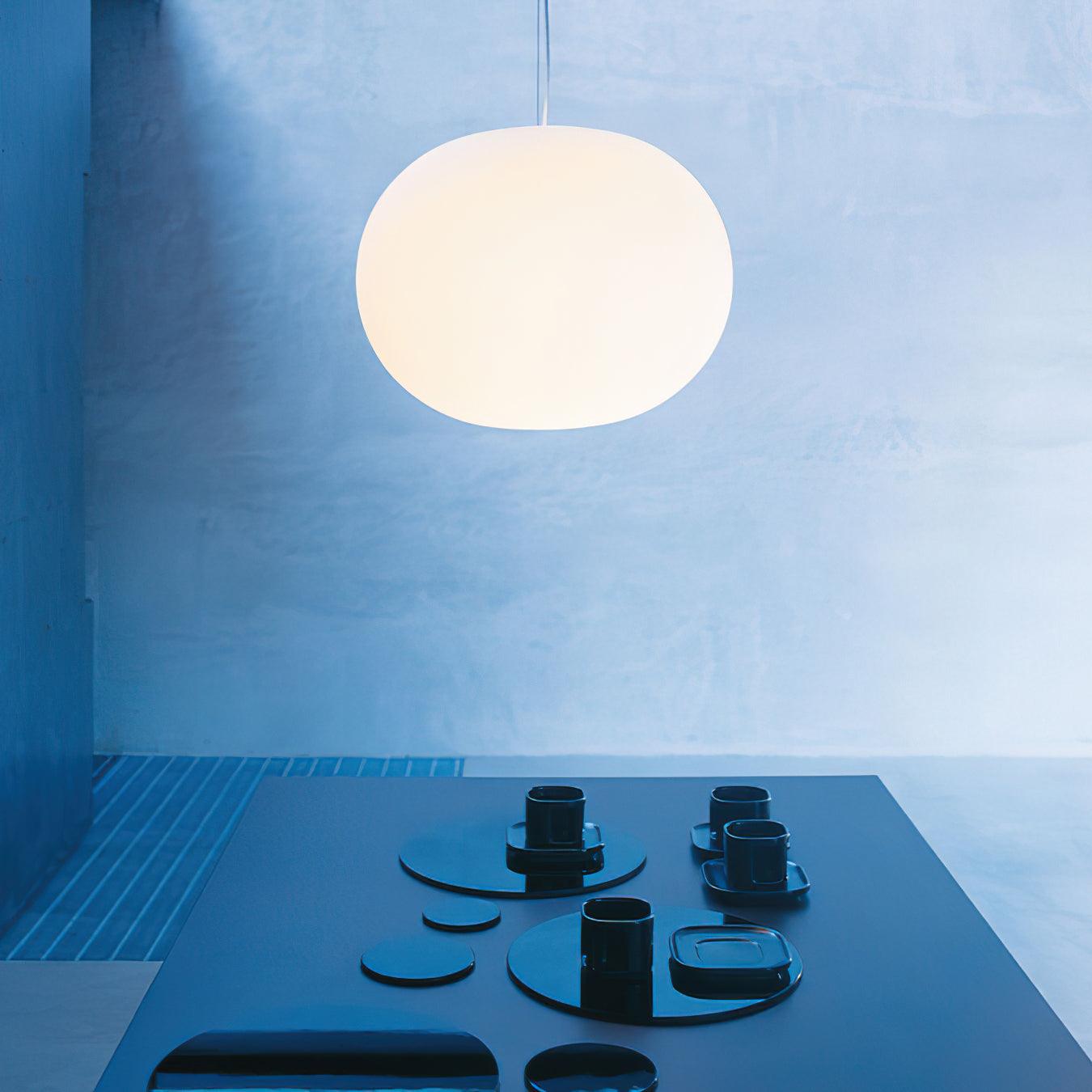 Opivio White Globe Pendant Light - Letslighting