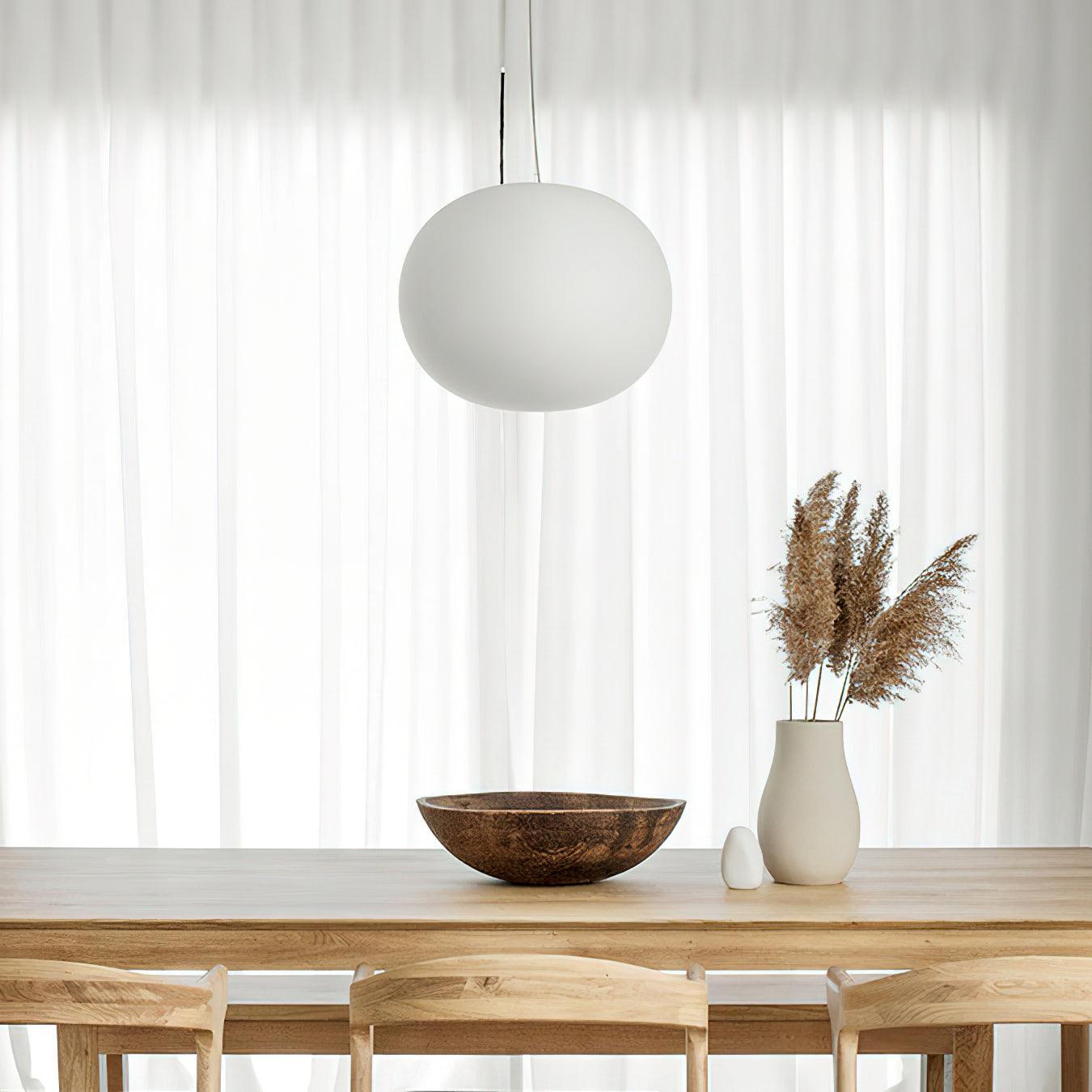 Opivio White Globe Pendant Light - Letslighting