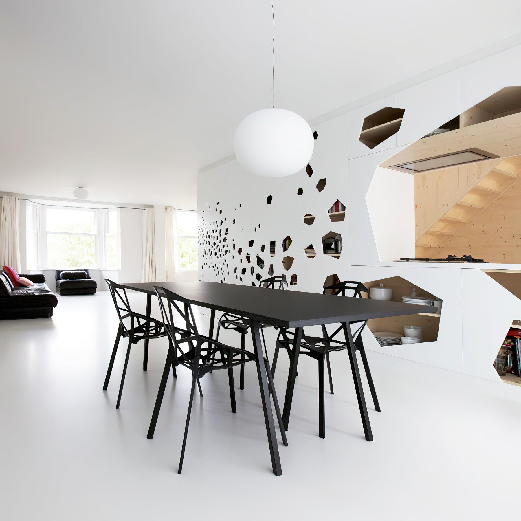 Opivio White Globe Pendant Light - Letslighting