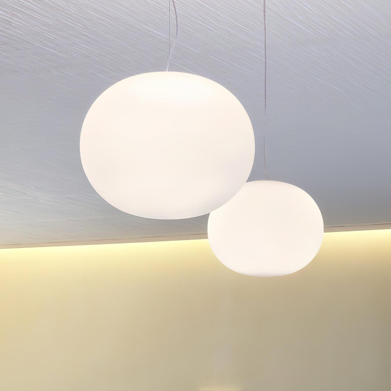 Opivio White Globe Pendant Light - Letslighting