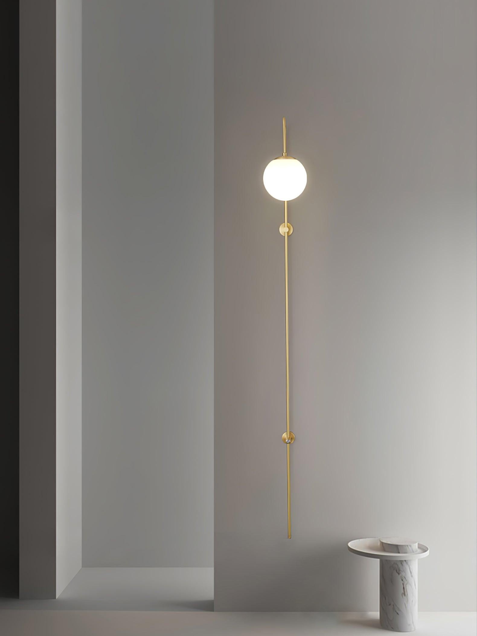 Nyvaris Modern Minimalist Globe Brass Glass Sconce Wall lamp - Letslighting