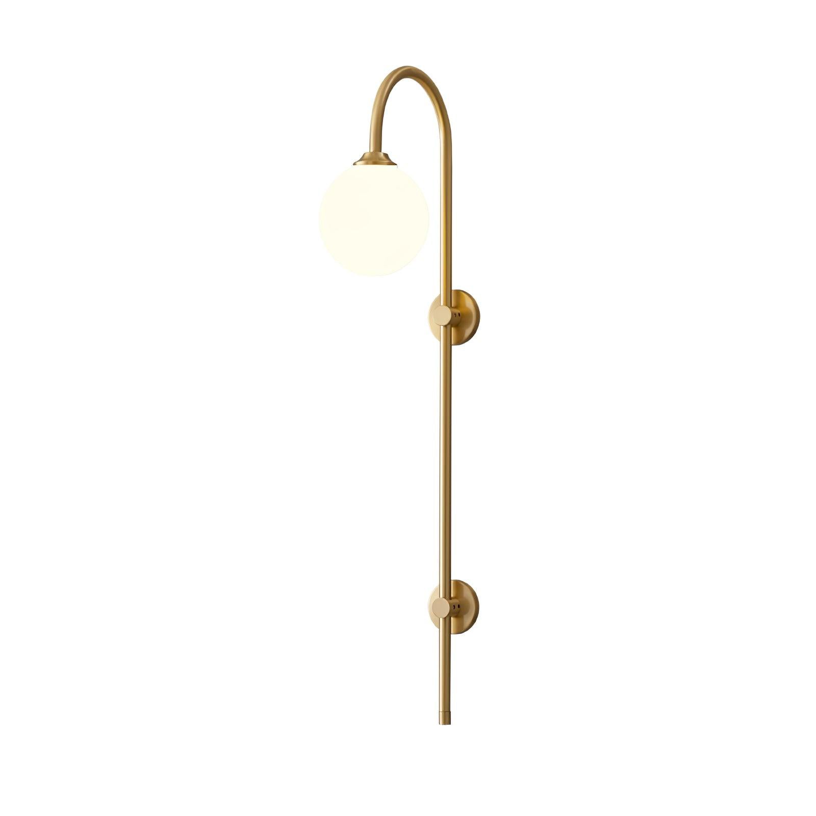 Nyvaris Modern Minimalist Globe Brass Glass Sconce Wall lamp - Letslighting