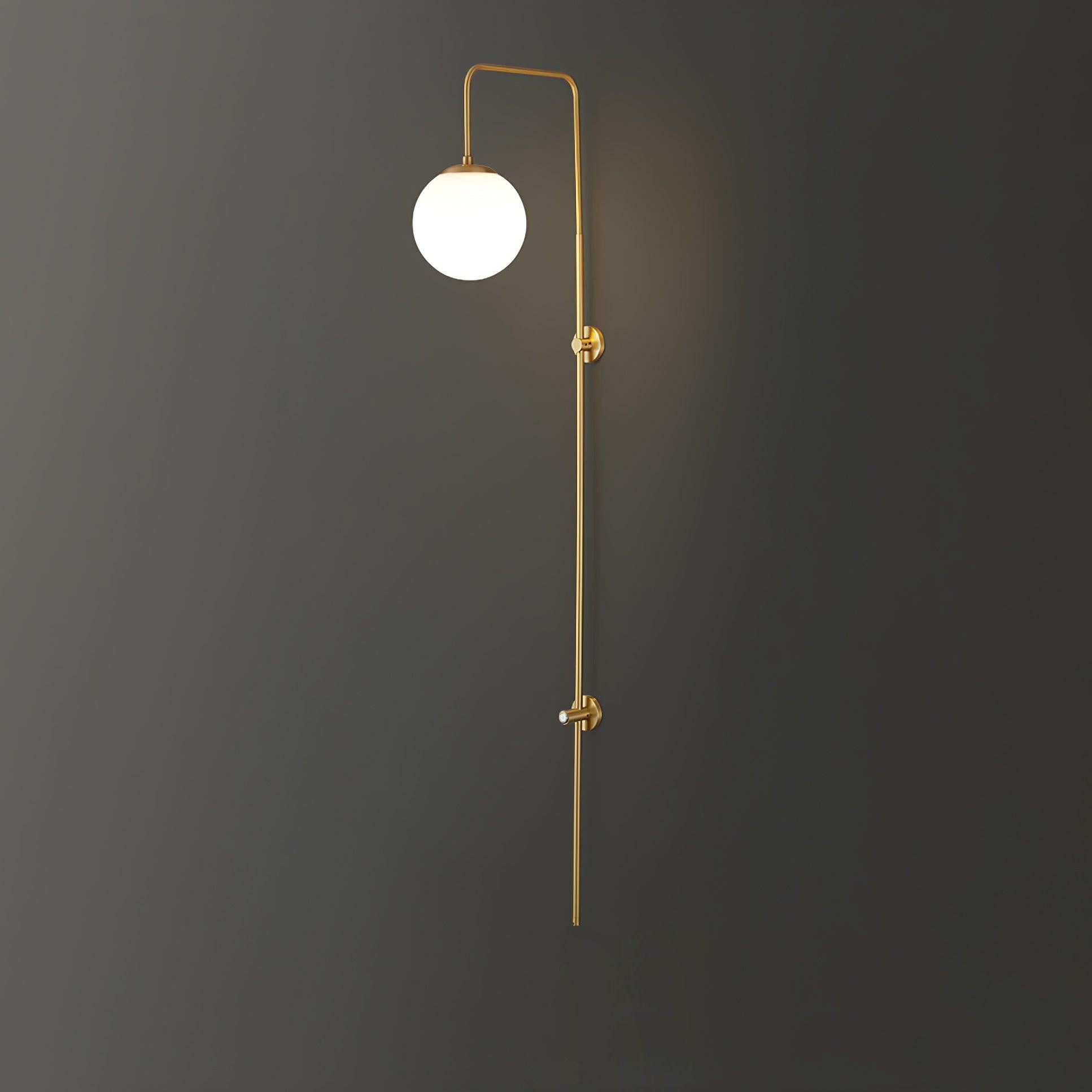 Nyvaris Modern Minimalist Globe Brass Glass Sconce Wall lamp - Letslighting