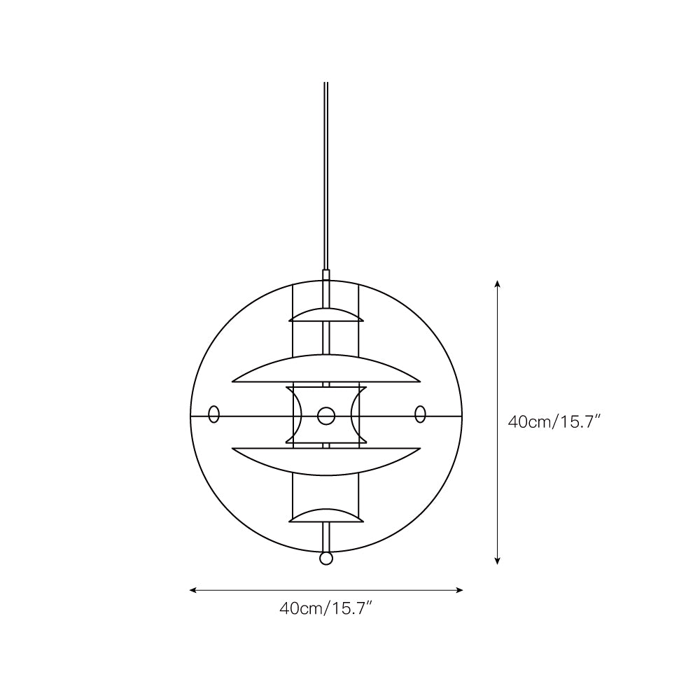 Orlaeen Individual Creativity Globe Acrylic Pendant Lamp - Letslighting