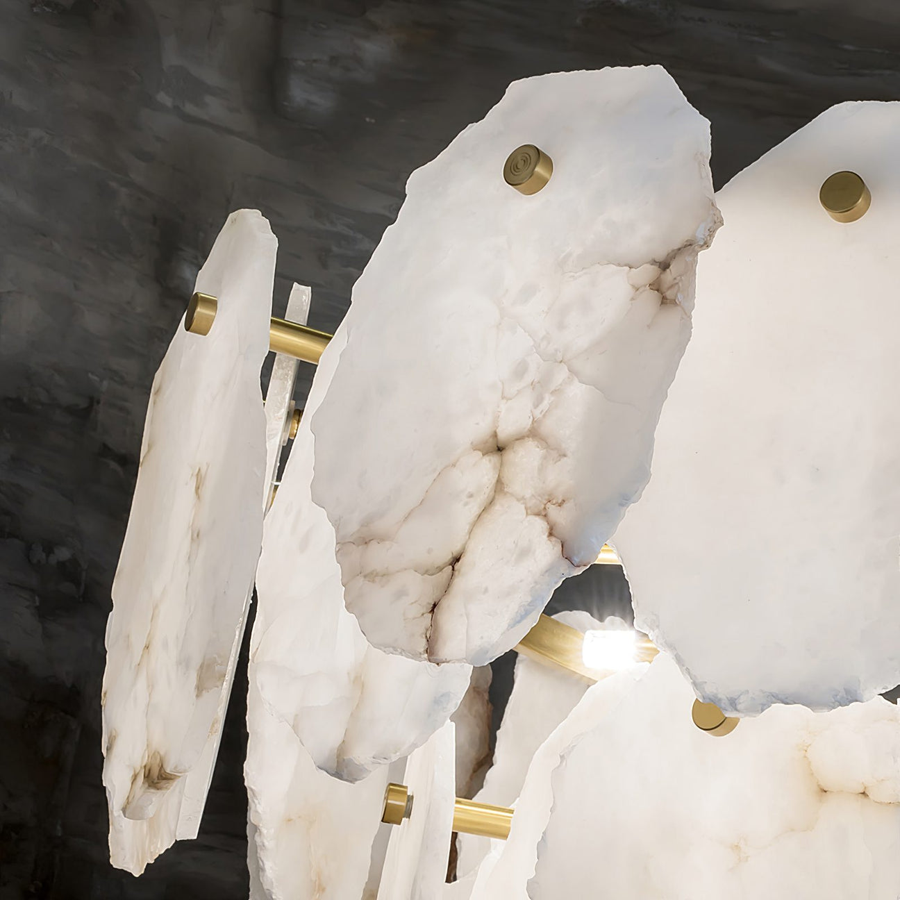 Gloire Individual Creativity Brass Alabaster Chandelier - Letslighting