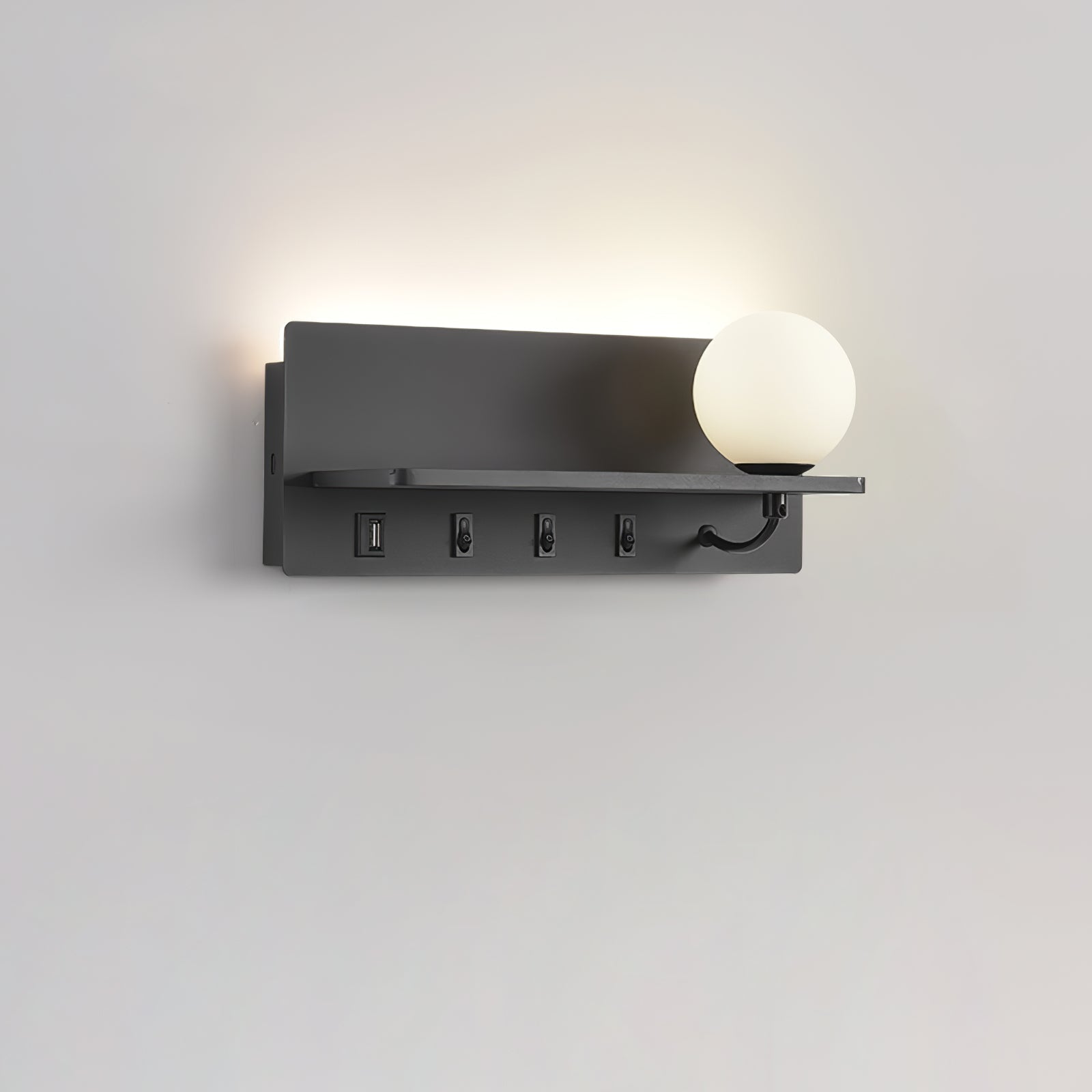 Alraeion Modern Minimalist Slim Glass Wall lamp - Letslighting