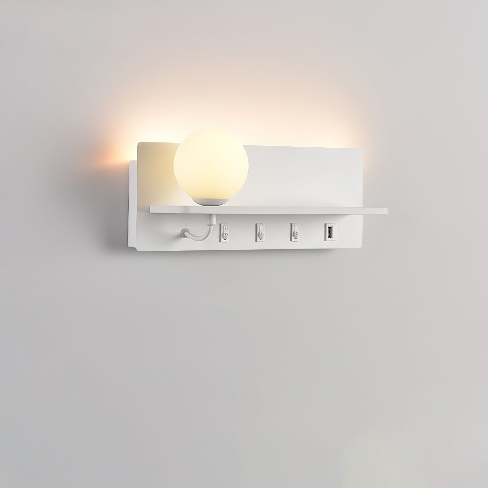 Alraeion Modern Minimalist Slim Glass Wall lamp - Letslighting