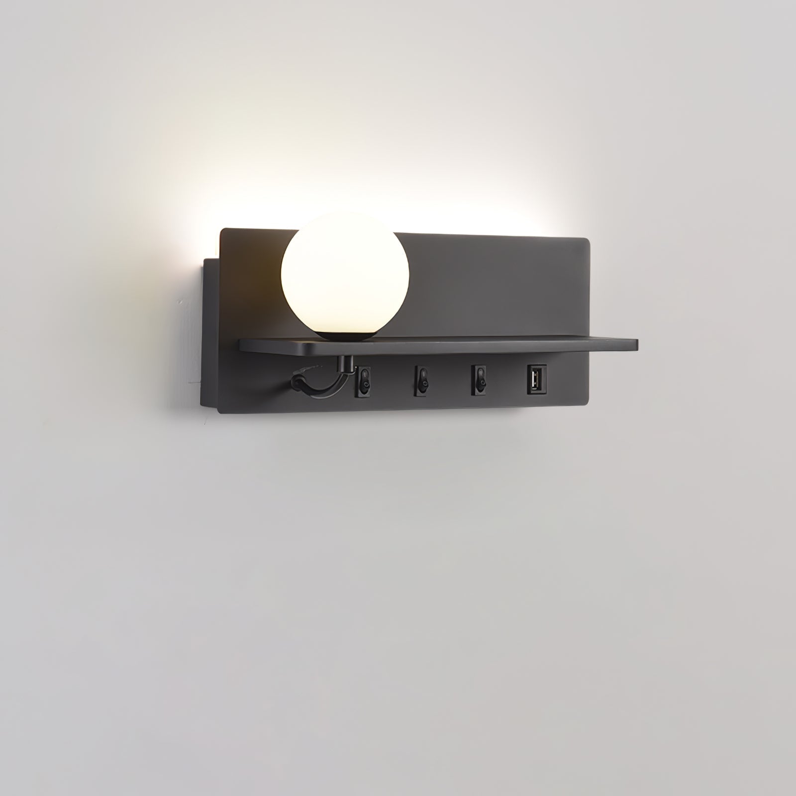 Alraeion Modern Minimalist Slim Glass Wall lamp - Letslighting