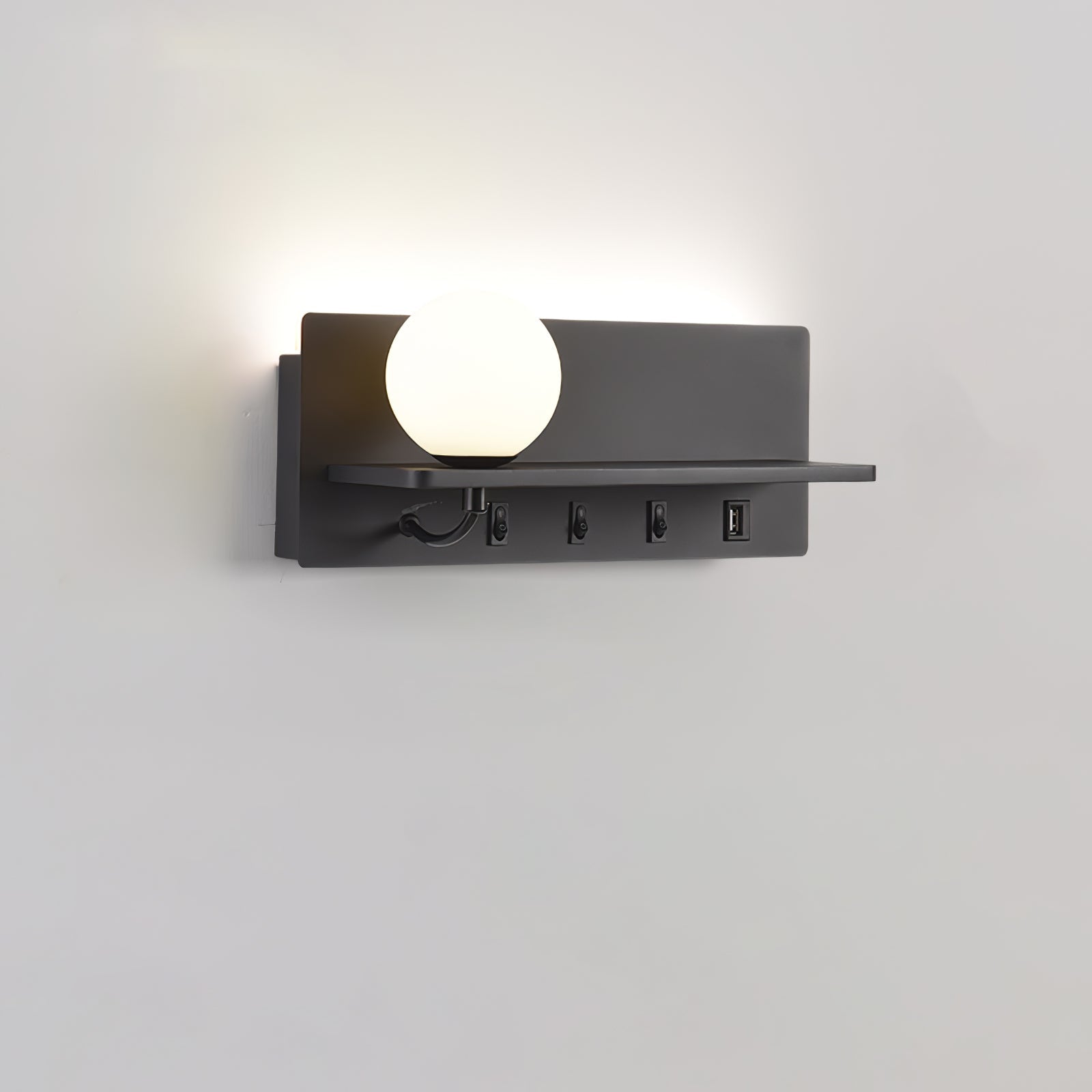Alraeion Modern Minimalist Slim Glass Wall lamp - Letslighting