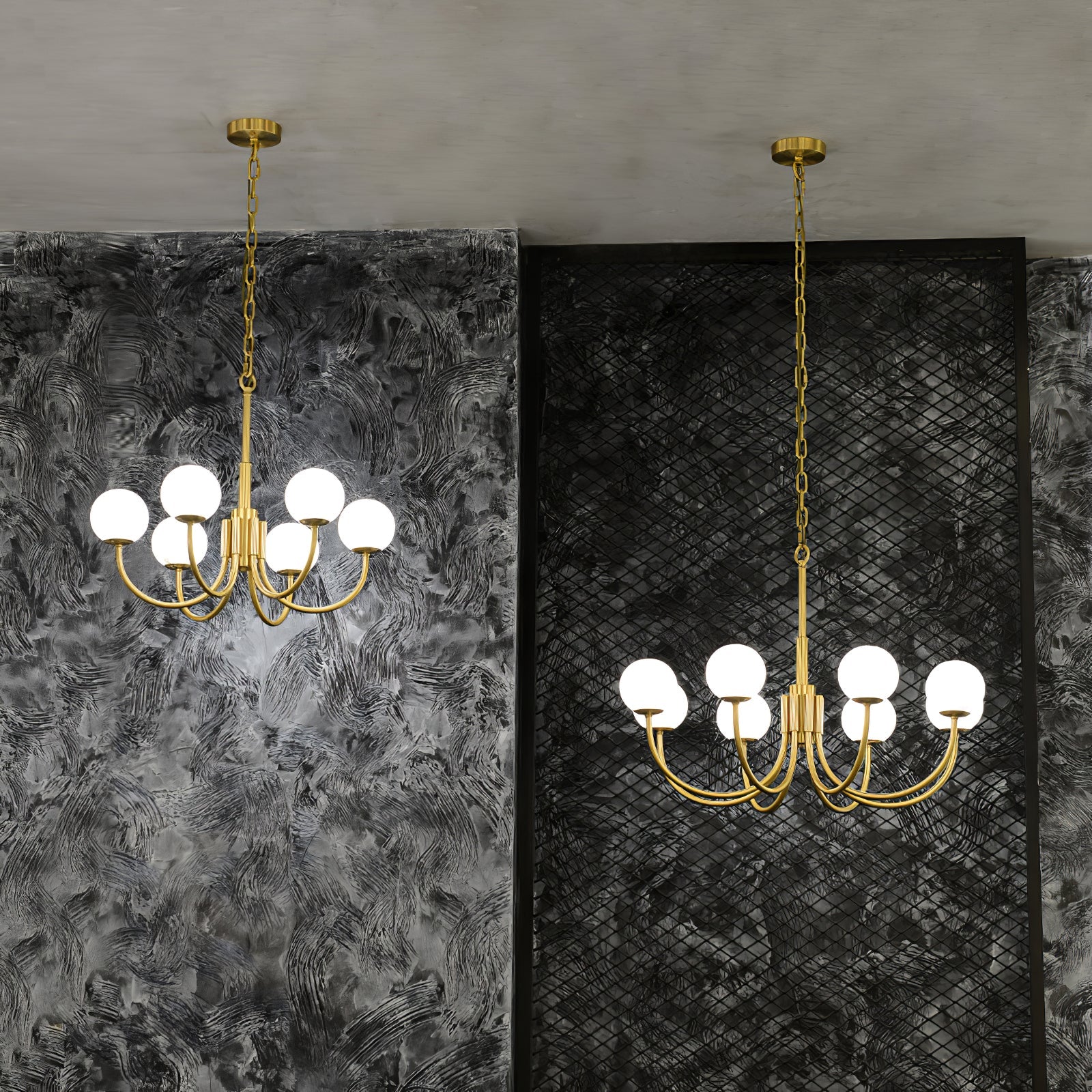 Round Wall Lamp Alabaster Plug-In Trio - Letslighting