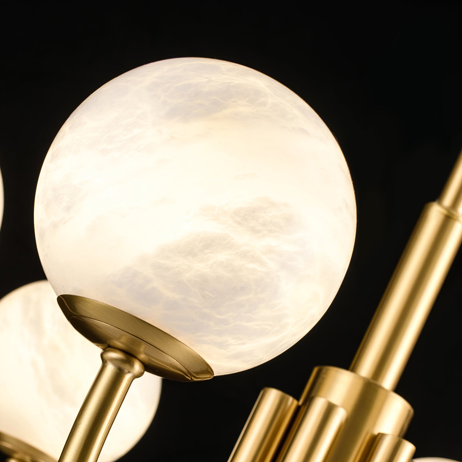 Round Wall Lamp Alabaster Plug-In Trio - Letslighting