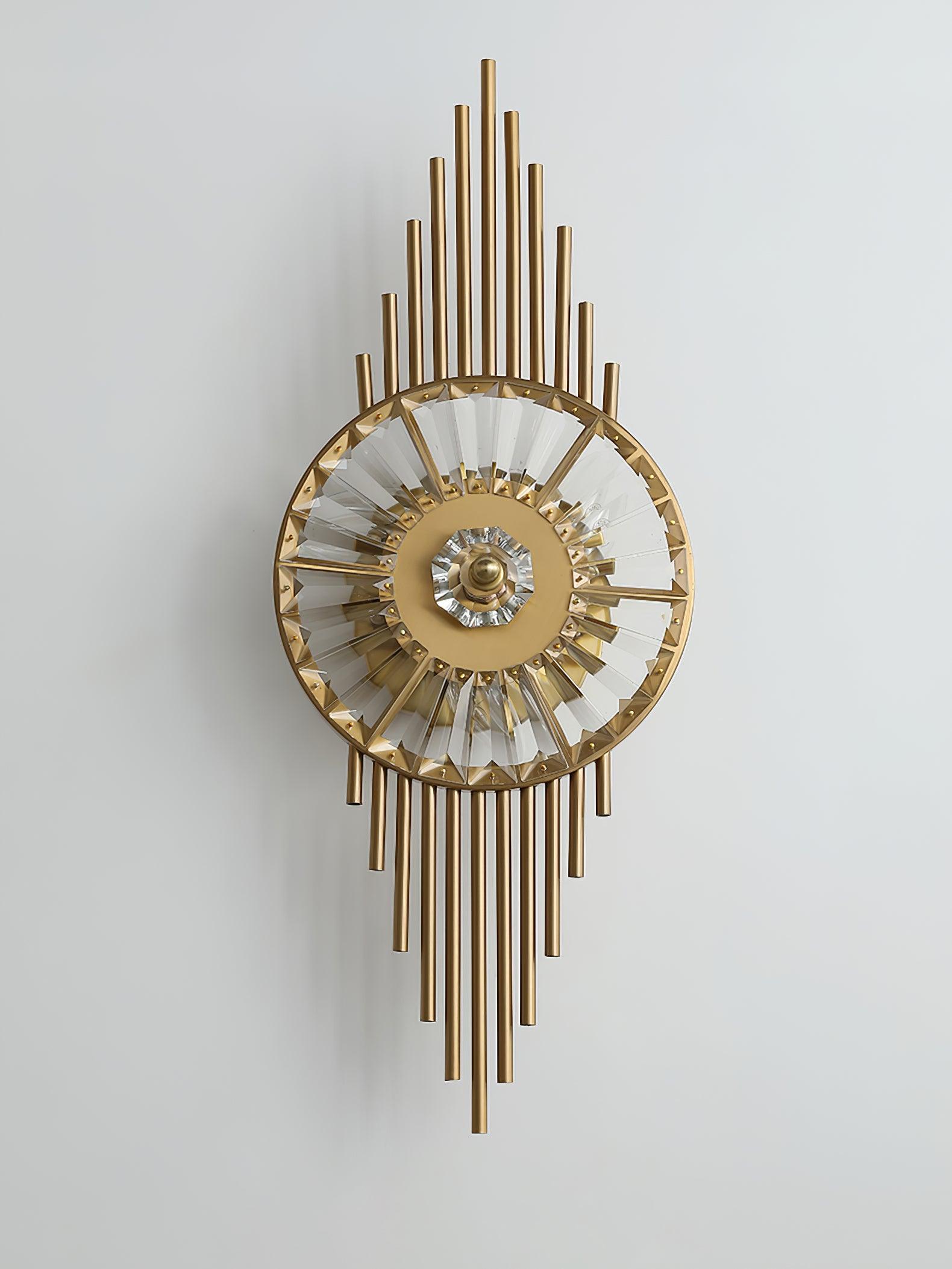 Cilirel Postmodern Luxury Gear Gold Crystal Wall Light - Letslighting
