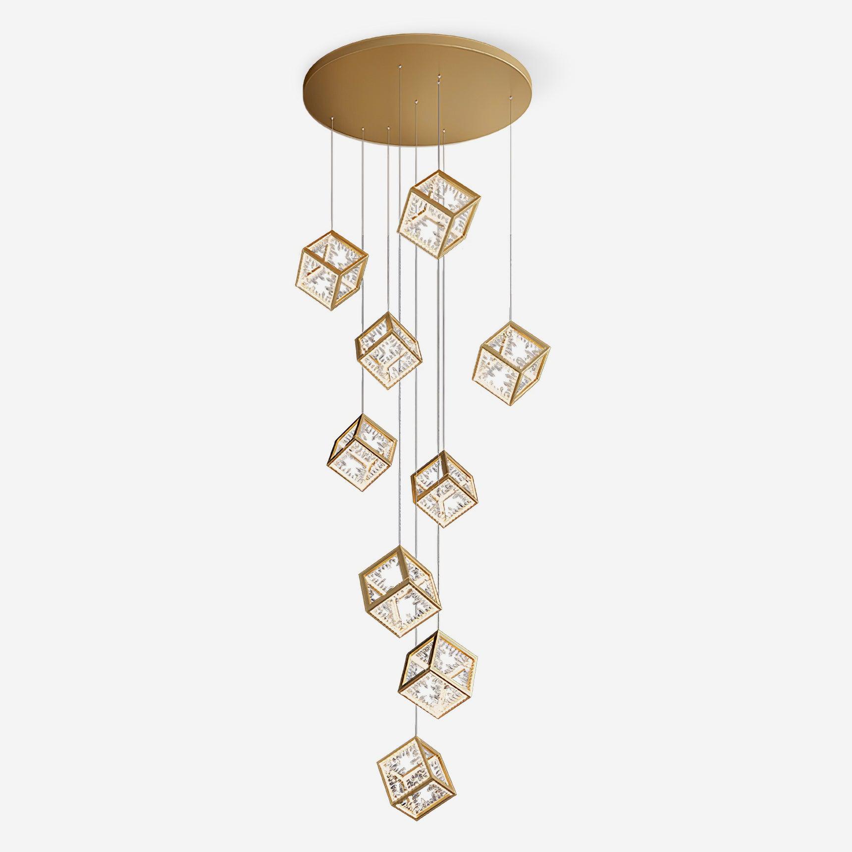 Kristy Gold Chandelier Mulit-Head - Letslighting