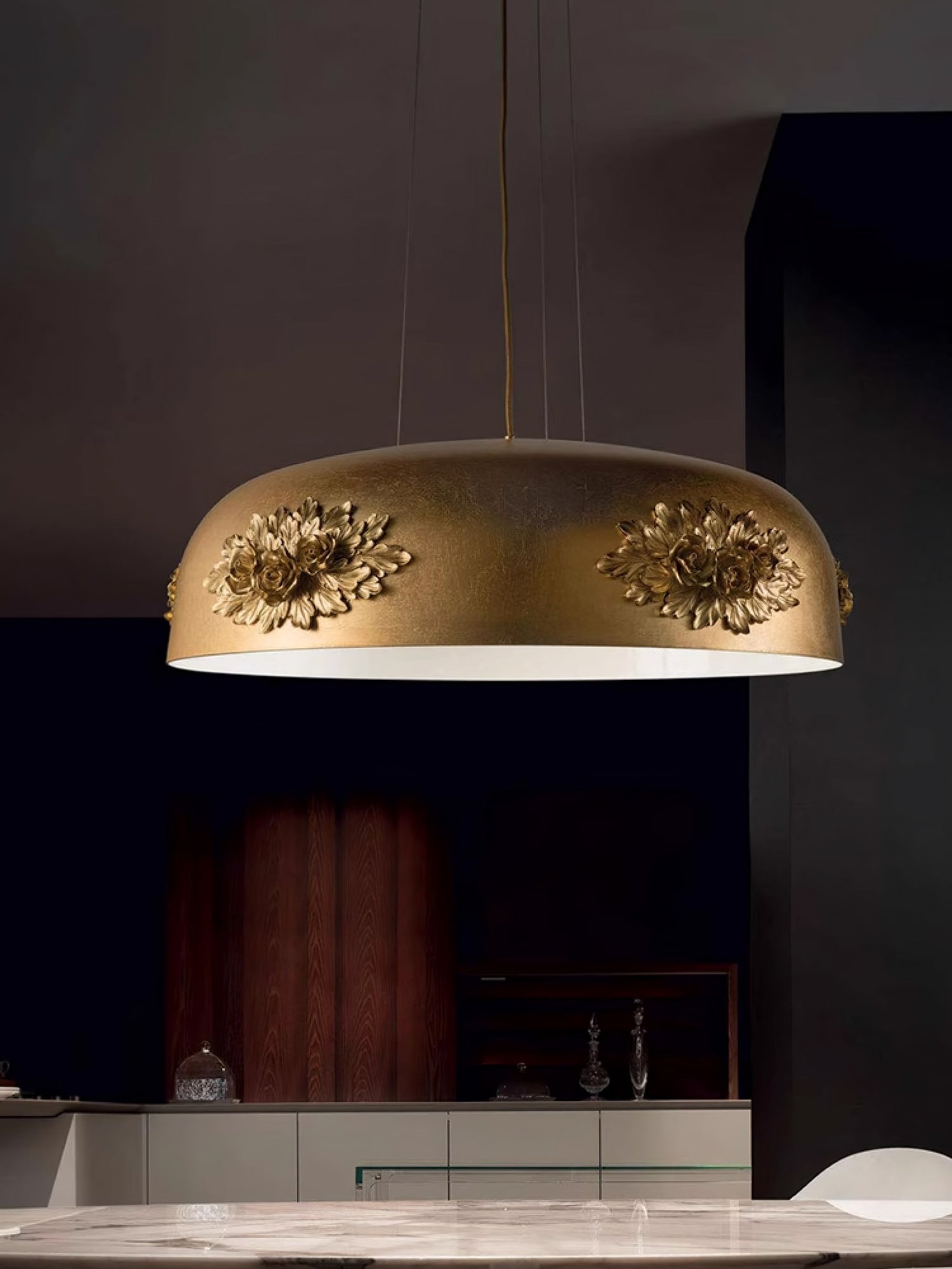 Zesolila Traditional Art Gold Pendant Light - Letslighting