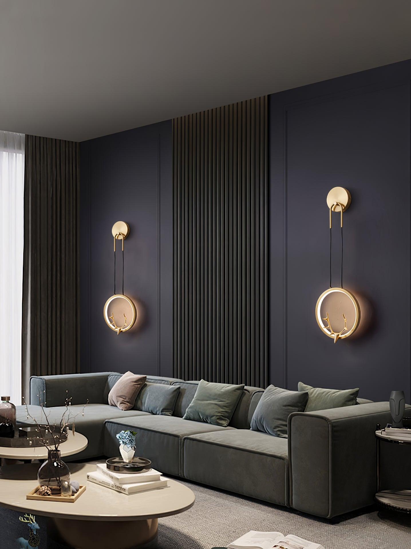 Celesta Brass Whimsical Wall Lamp - Letslighting