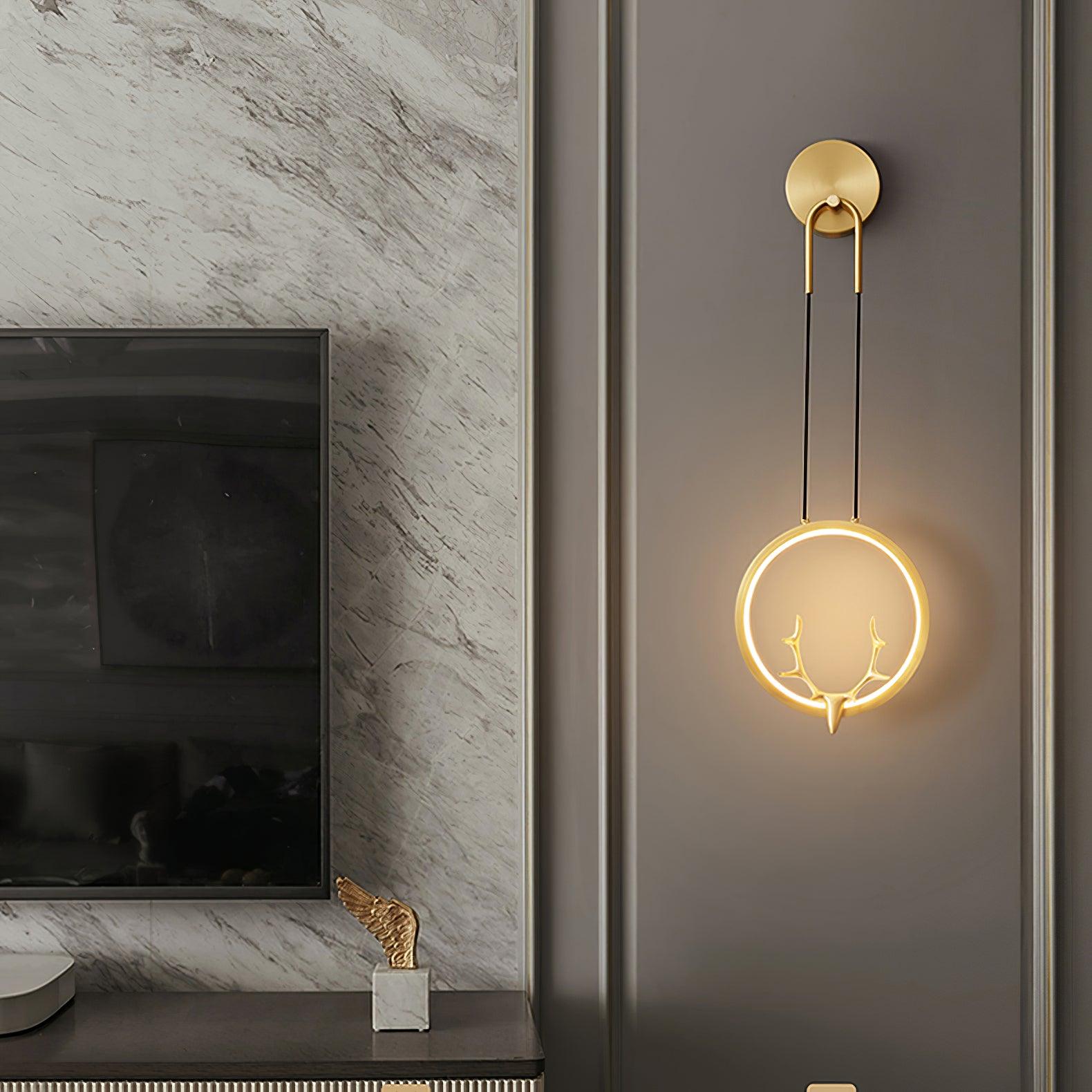Celesta Brass Whimsical Wall Lamp - Letslighting