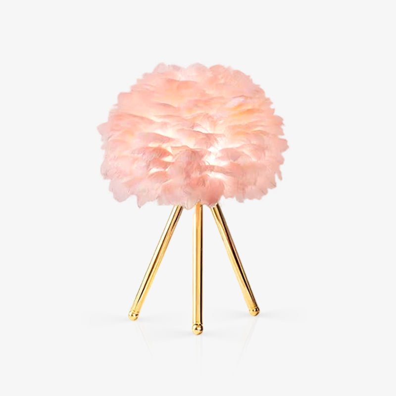 Nilo Feather Feminine Table Lamp - Letslighting
