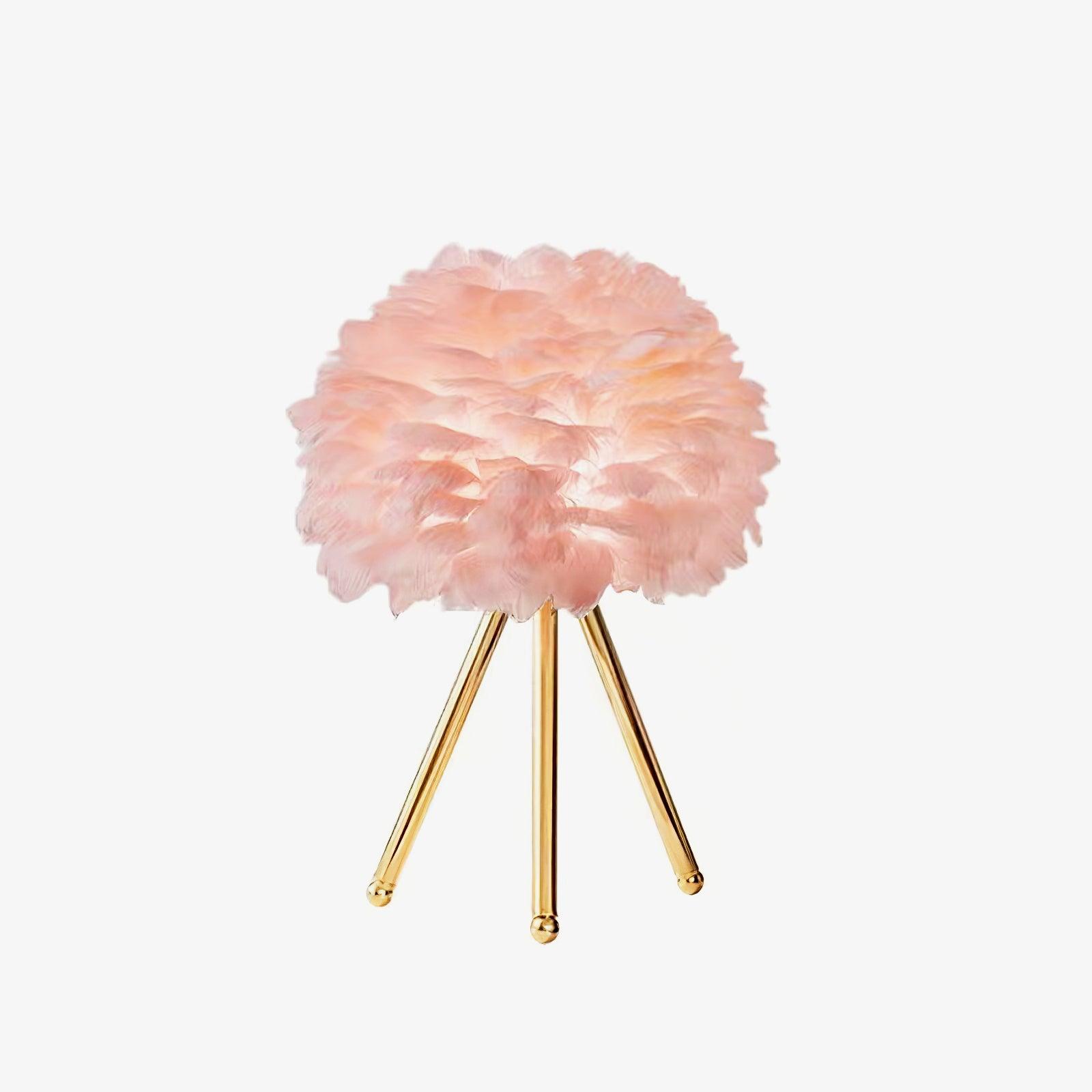 Nilo Feather Feminine Table Lamp - Letslighting