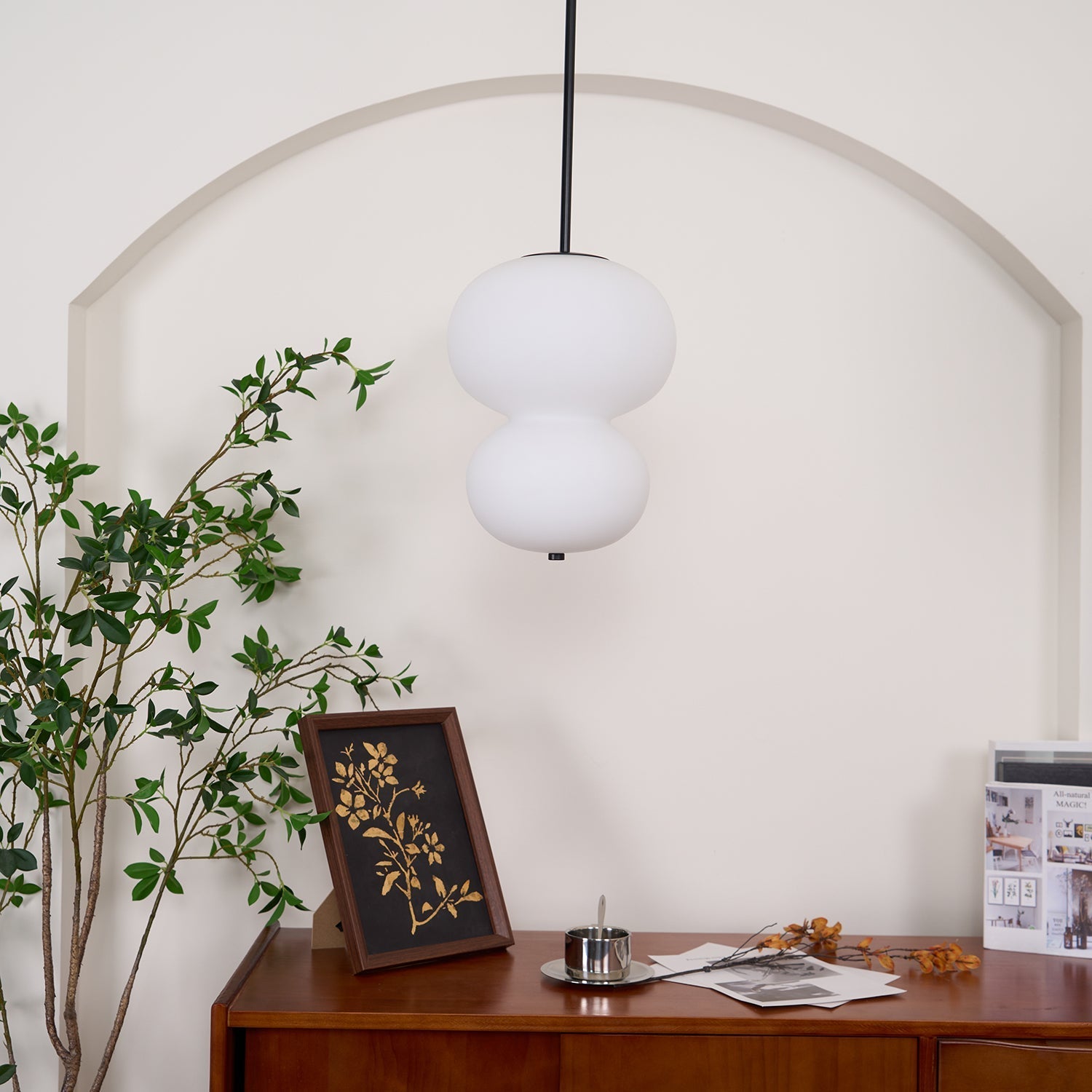 Warren Minimalist Glass Pendant Light - Letslighting